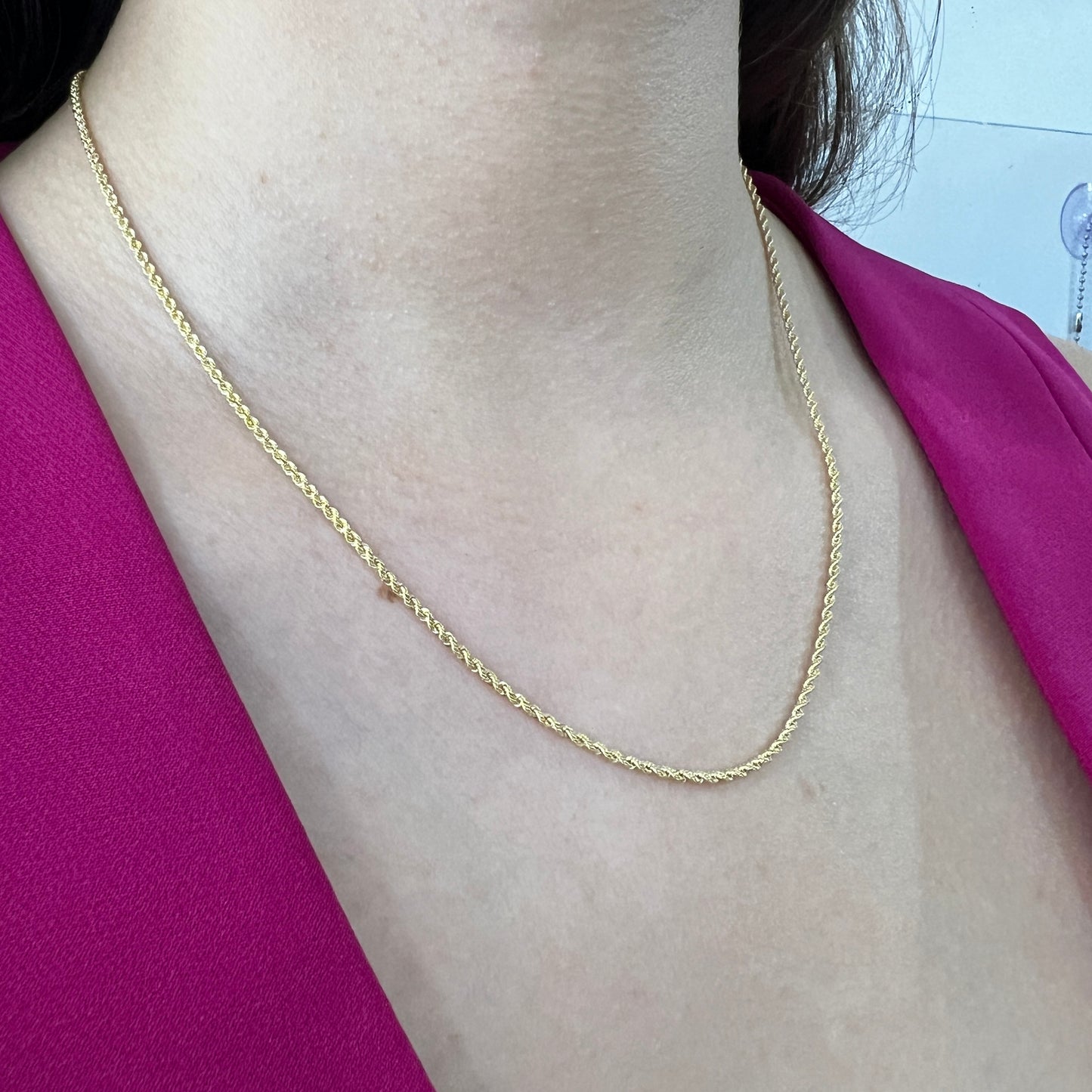Cadena Oro 14 Kilates Torzal 2 MM