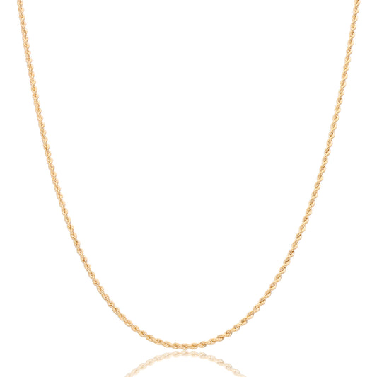 Cadena Oro 14 Kilates Torzal 2 MM