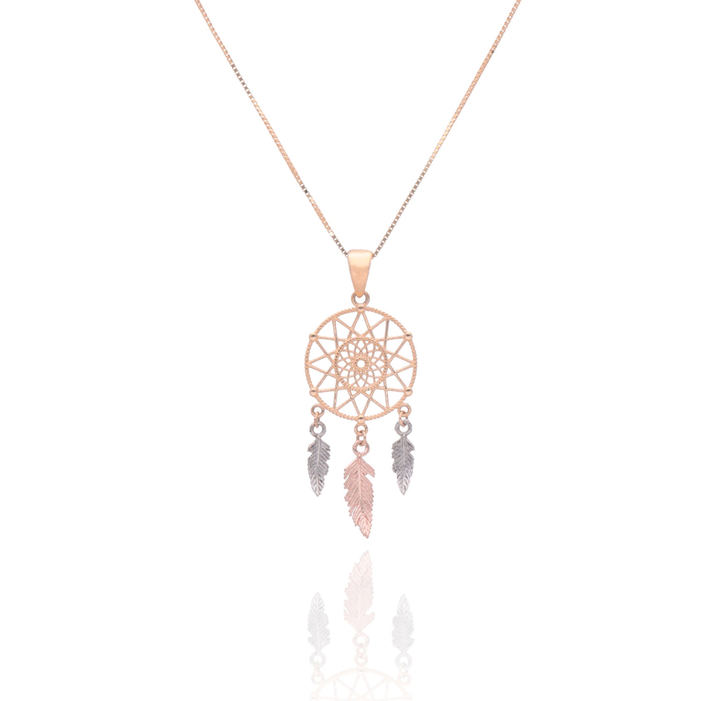 Collar Atrapasueños Oro 14 Kilates