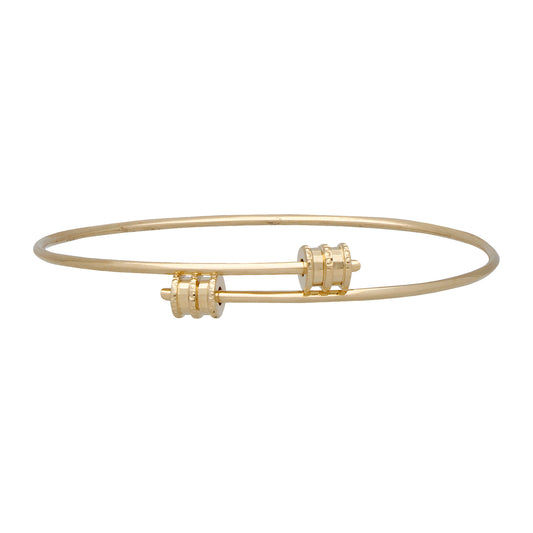 Brazalete De Oro Italiano 14 Kilates MOD F-1