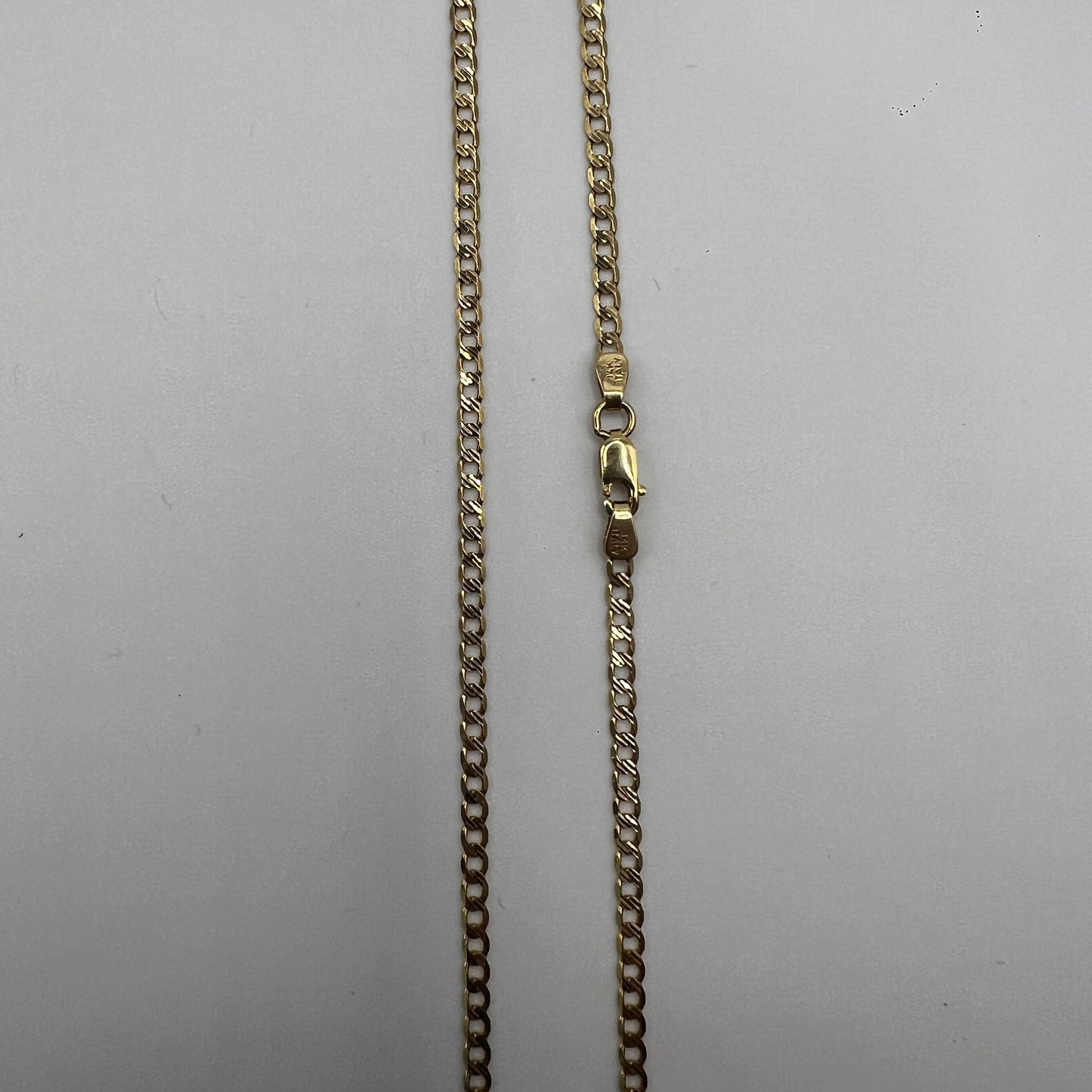 Cadena De Oro 14 Kilates Barbada 2.5 MM