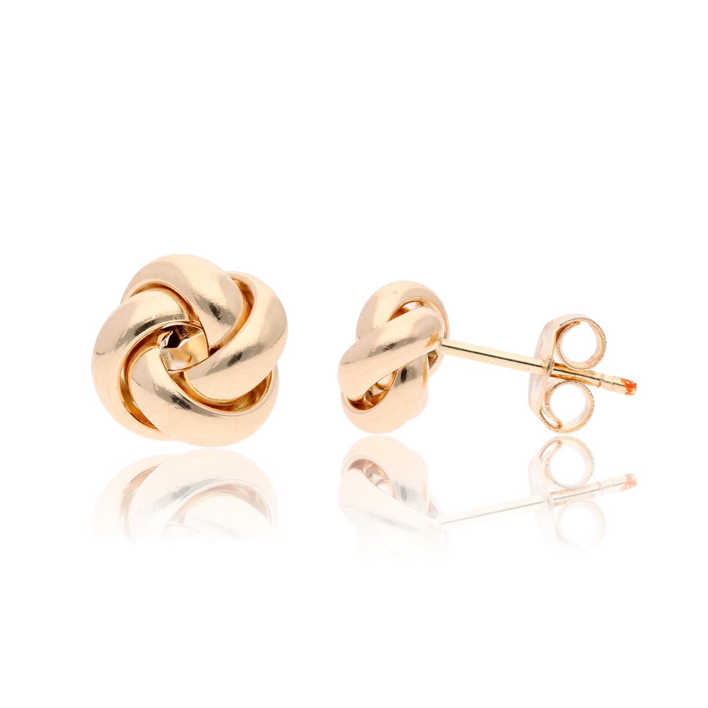 ARETES ORO AMARILLO 14 KILATES NUDO