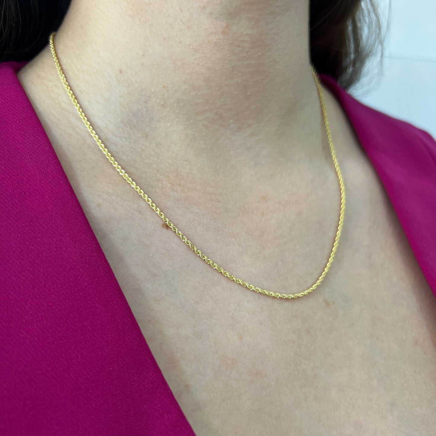 Cadena Oro 14 Kilates Torzal 2 MM