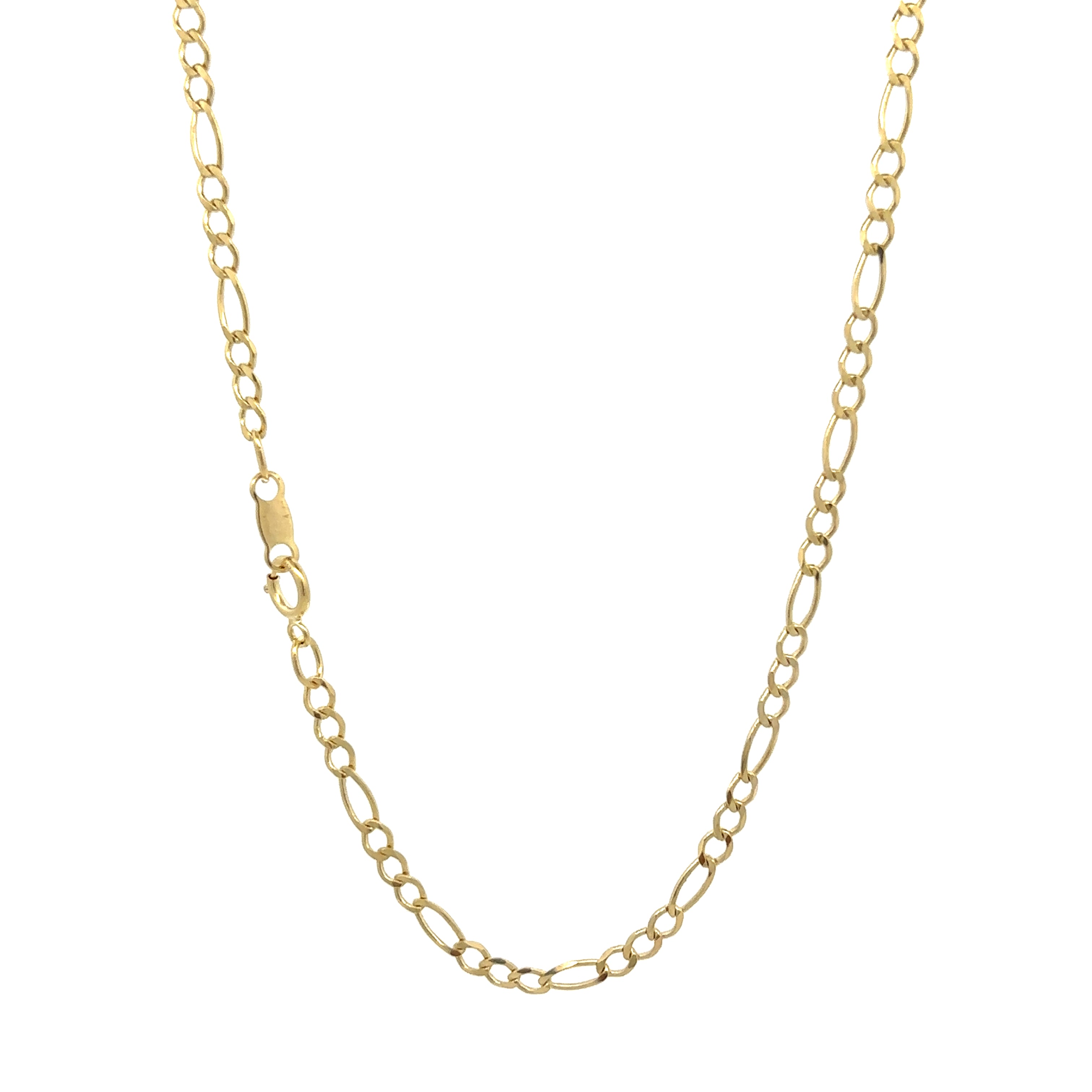 Collane Catena Piatta Maglia Figaro Con Onde Da Uomo In Oro 18 Carati - Foto 13