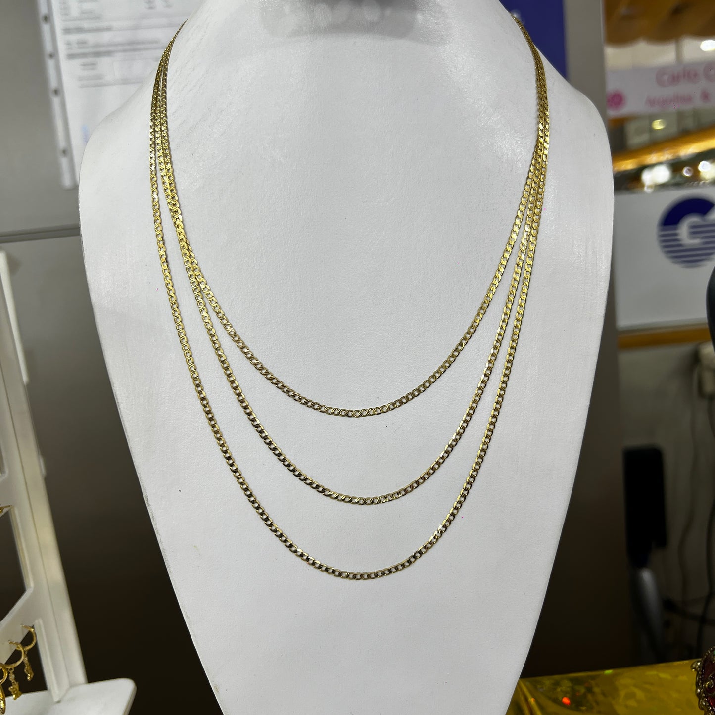Cadena De Oro 14 Kilates Barbada 2.5 MM