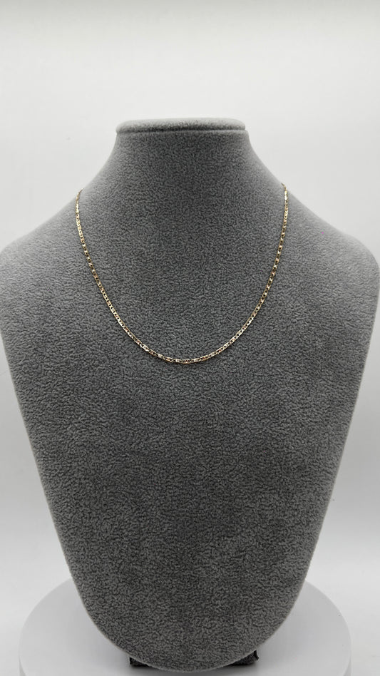 CADENA DE ORO SÓLIDO 10 KILATES TEJIDO MARINERO 2 MM