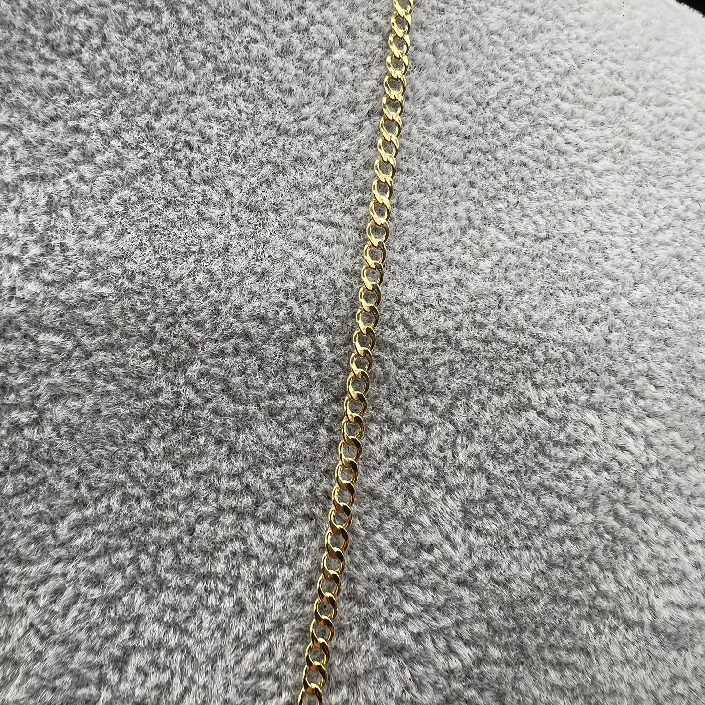 Cadena De Oro Italiano 10 Kilates Barbada 55 CM 2 MM