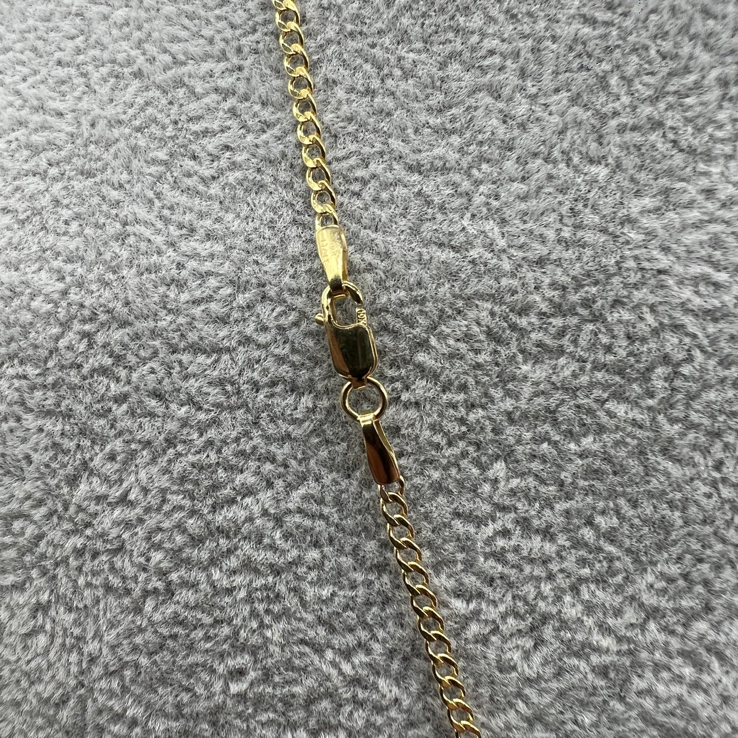 Cadena De Oro Italiano 10 Kilates Barbada 55 CM 2 MM