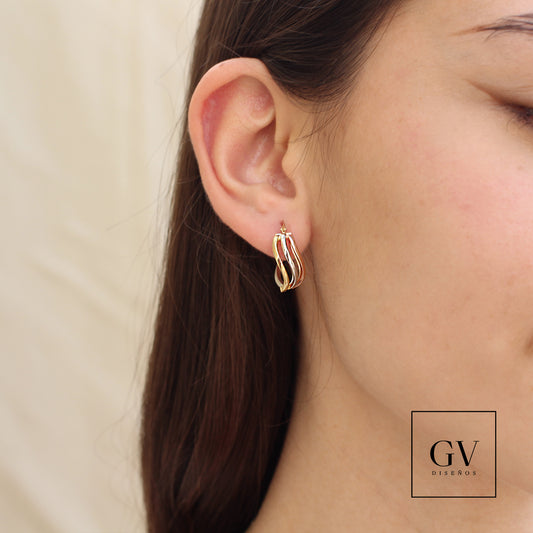 Aretes Verona Oro 14 Kilates