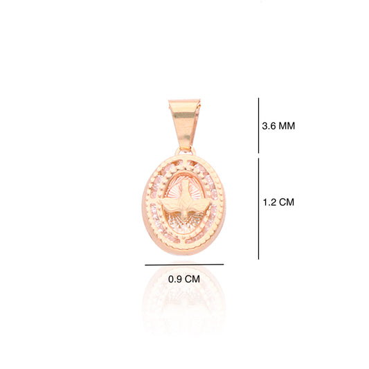 Dije / Medalla Oro Sólido 10 Kilates Espíritu Santo