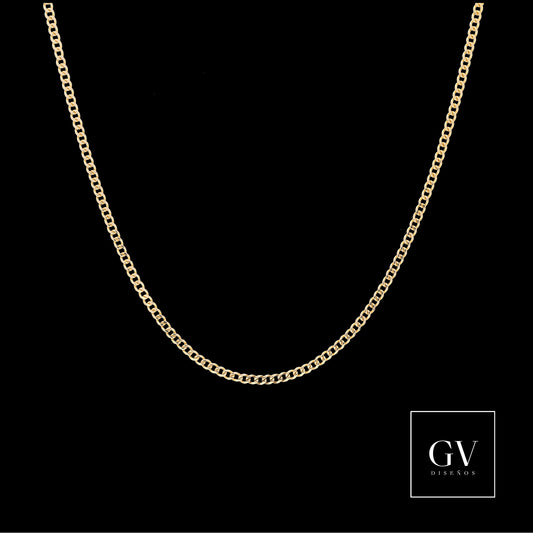 Cadena De Oro 14 Kilates Barbada 2.5 MM