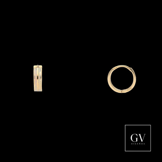 Aretes huggies Opalo