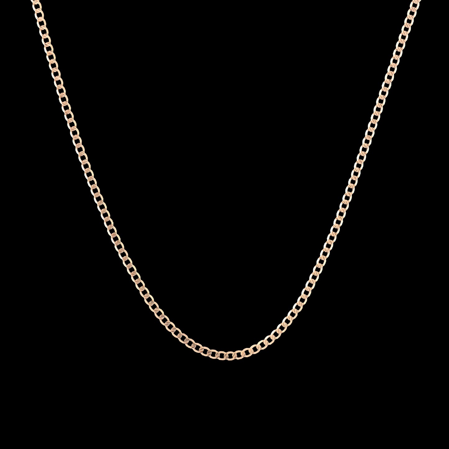 Cadena De Oro 14 Kilates Barbada 2.5 MM