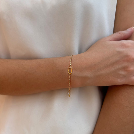 Pulso De Oro 10 Kilates 3 Oros Almendras