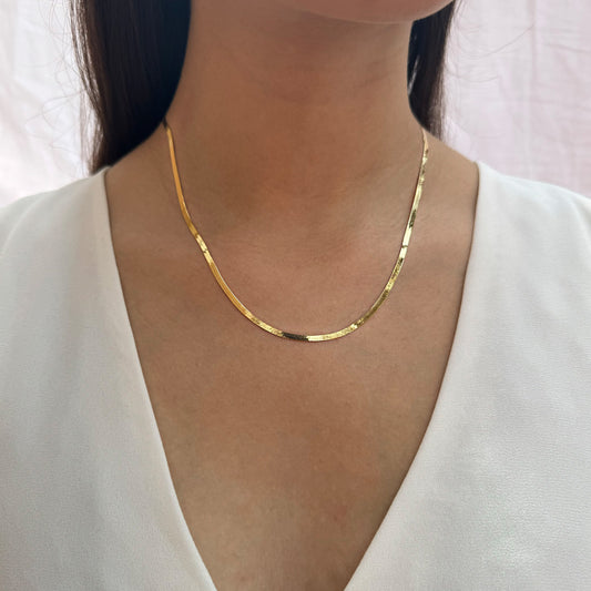 Juego Cadena y Pulso Panza De Vibora Oro 14 Kilates