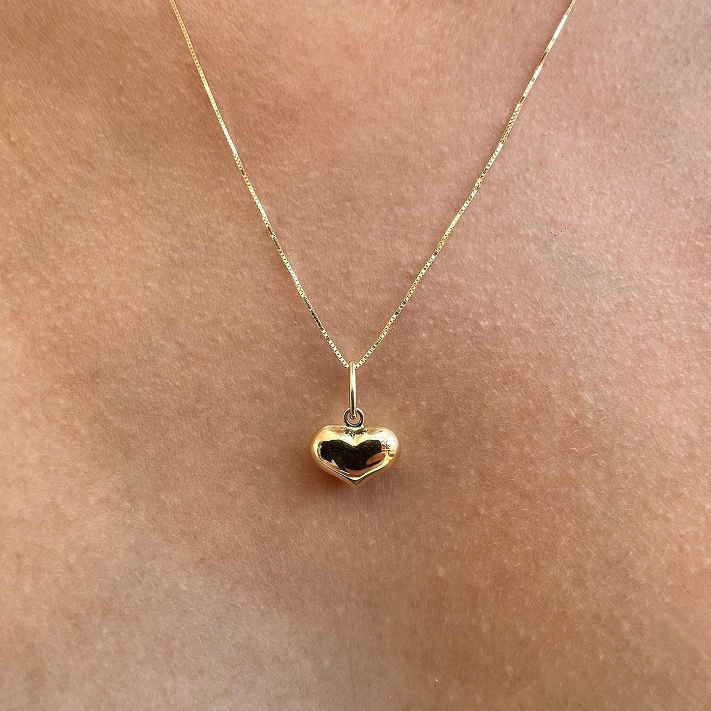Gargantilla Corazón Hermoso Grande Oro 14 Kilates
