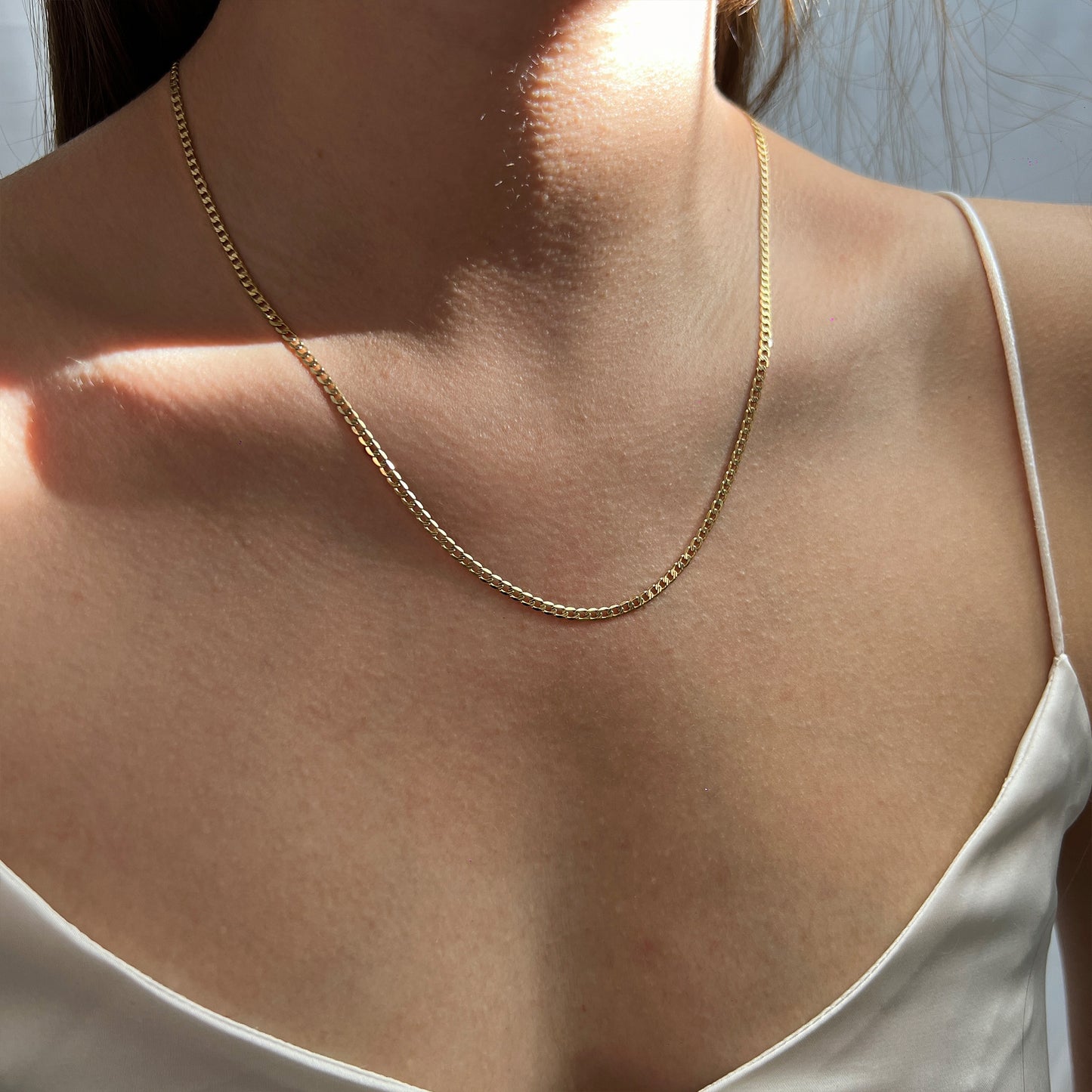 Cadena De Oro 14 Kilates Barbada 2.5 MM