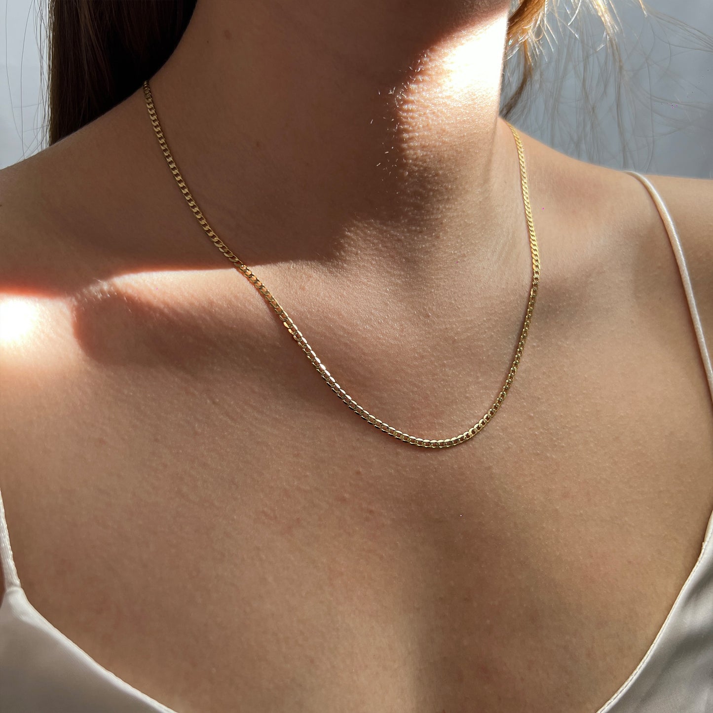Cadena De Oro 14 Kilates Barbada 2.5 MM