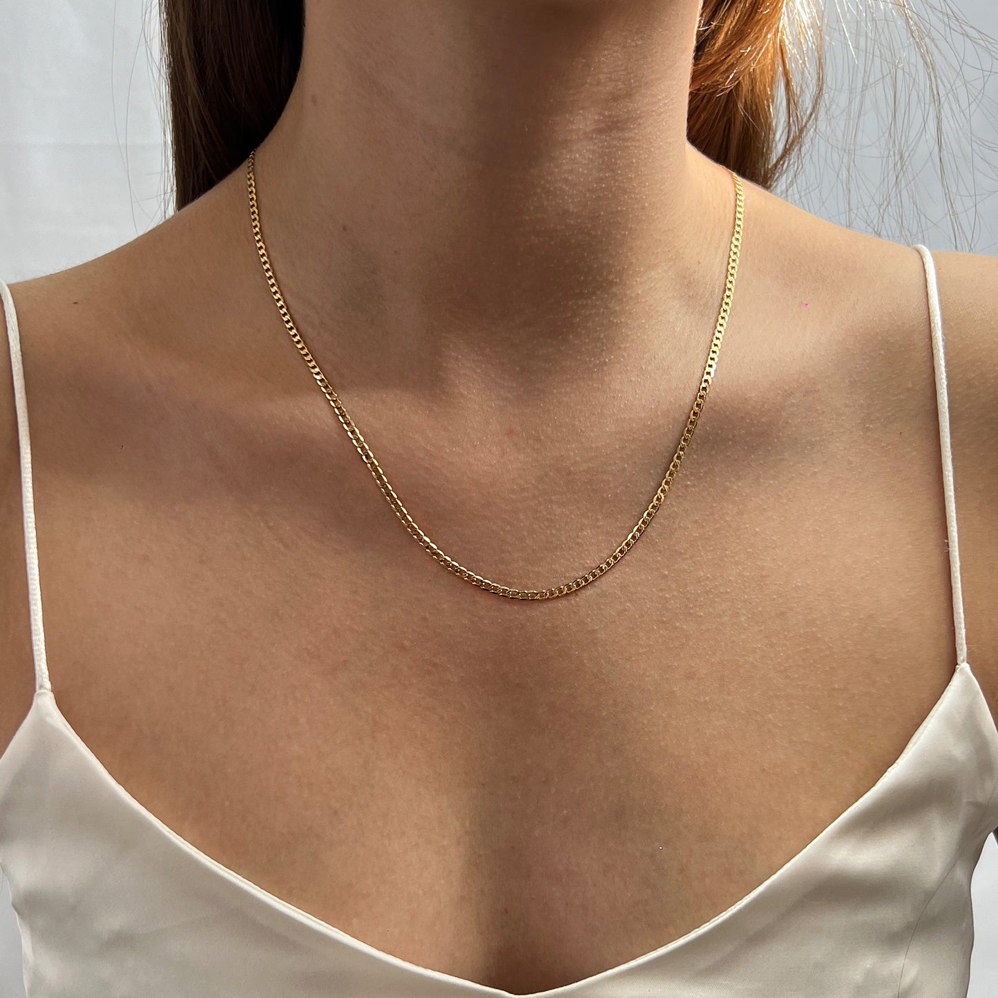 Cadena De Oro 14 Kilates Barbada 2.5 MM