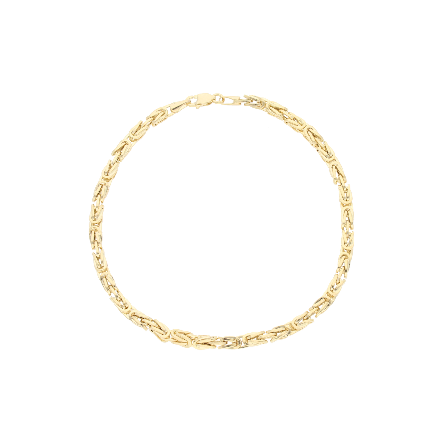 Pulso Vikingo tejido Bizantino Oro 14K 21 CM