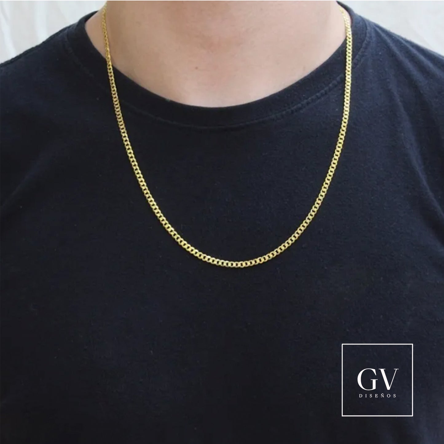 Cadena Barbada 10 Kilates 4 mm