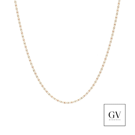 Cadena Estilo Marinero 2mm Oro Italiano 14 Kilates