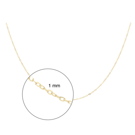 Cadena Tejido Inglés Oro 14 Kilates