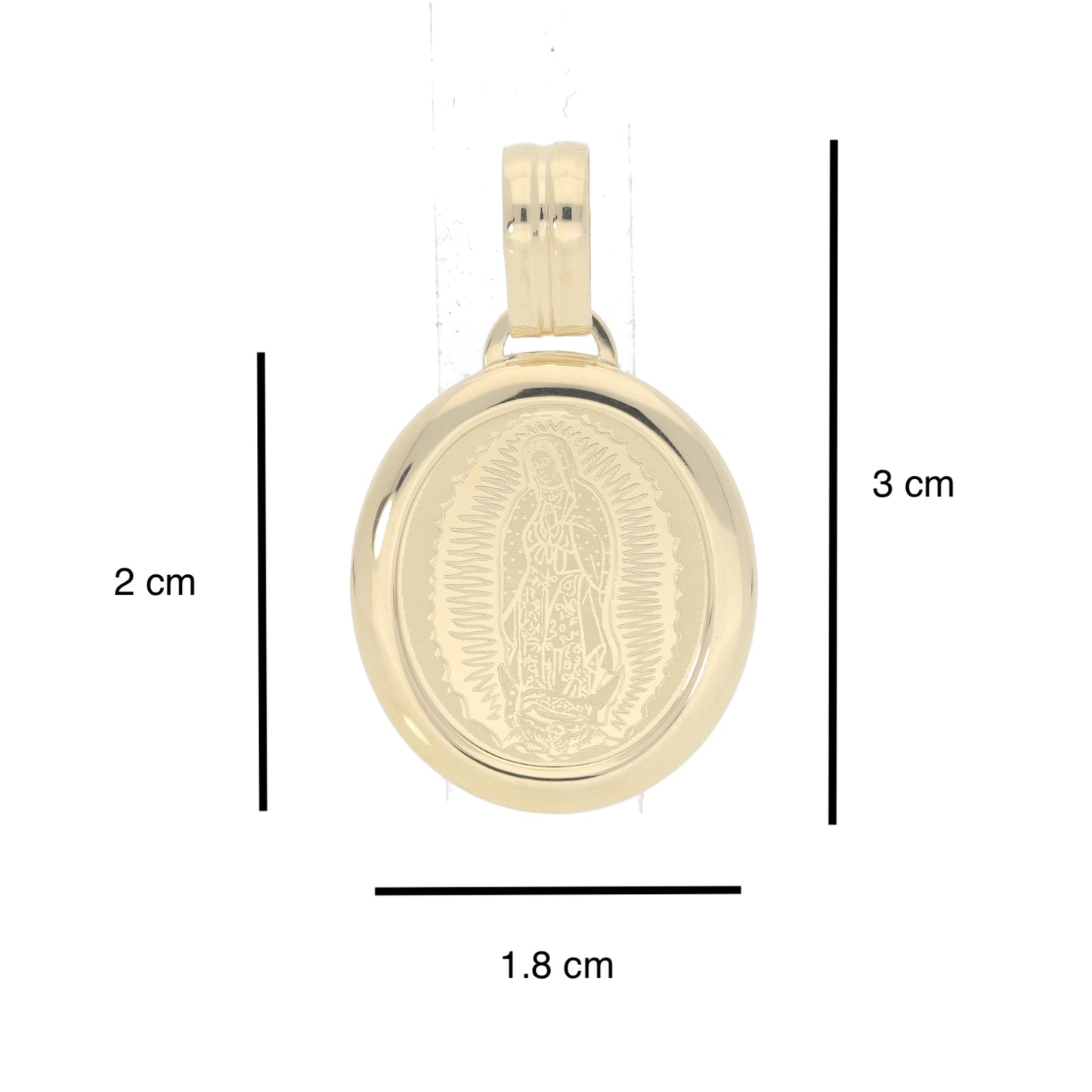 Medalla Virgen de Guadalupe 14 Kilates
