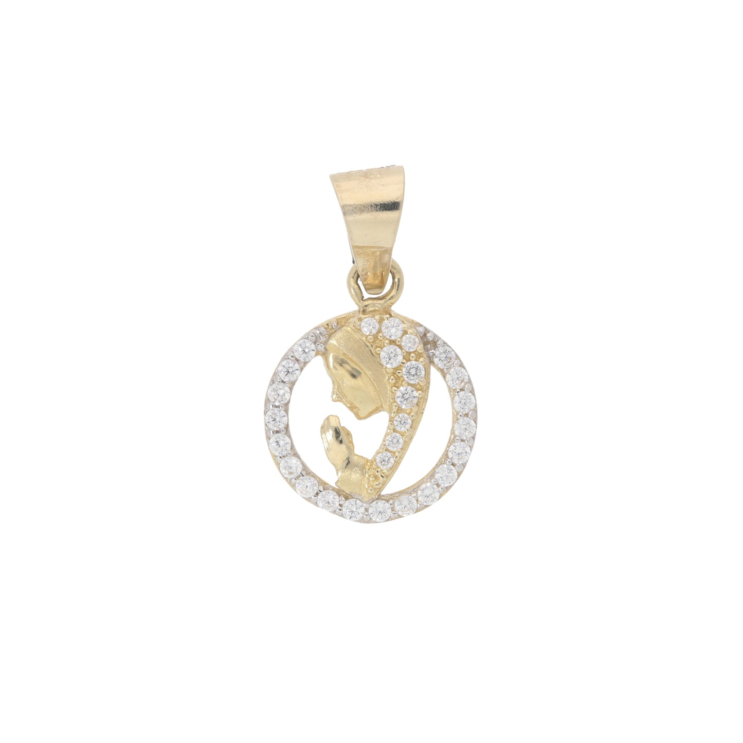 Medalla Virgen Madonna 14 Kilates