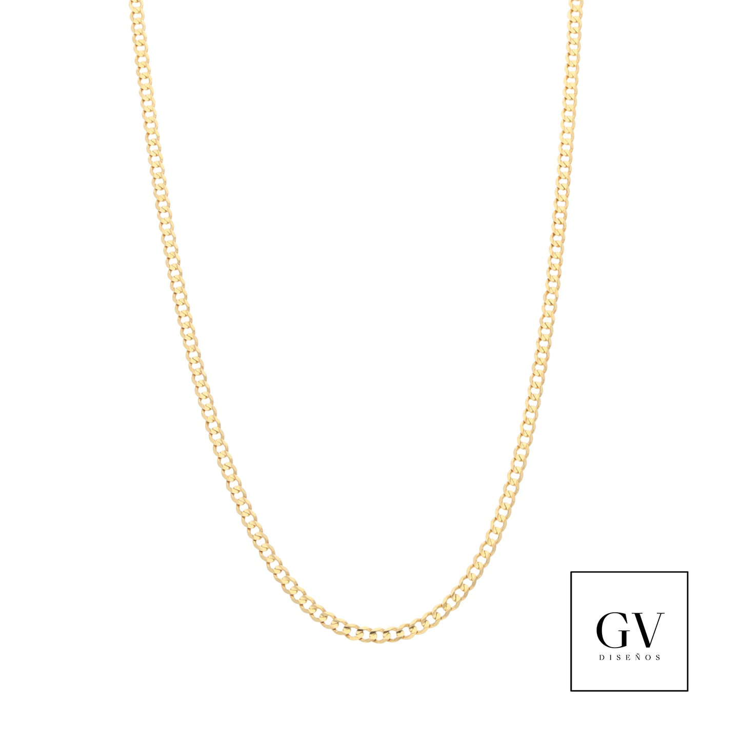 Cadena Barbada 10 Kilates 4 mm