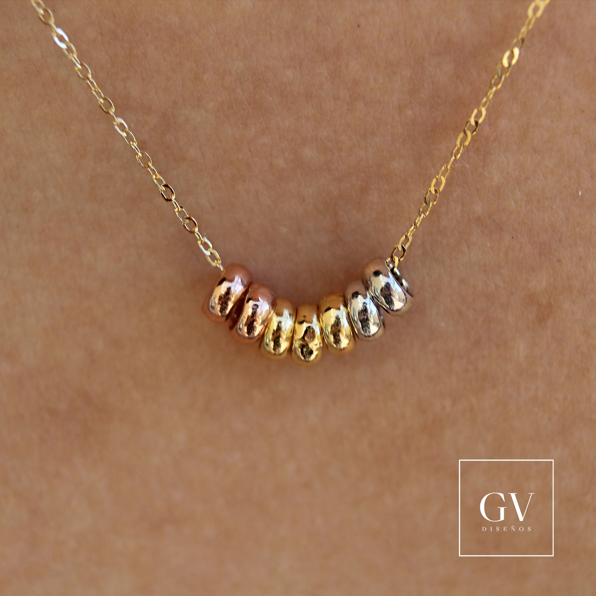 AROS DE LA SUERTE 14K, COLLAR DE ORO FLORENTINO EN MEXICO