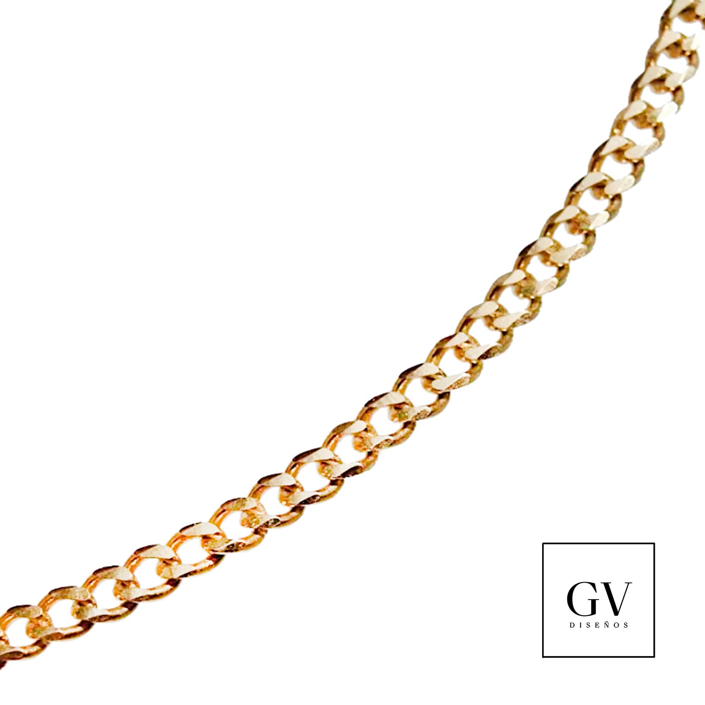 Cadena Barbada 10 Kilates 4 mm