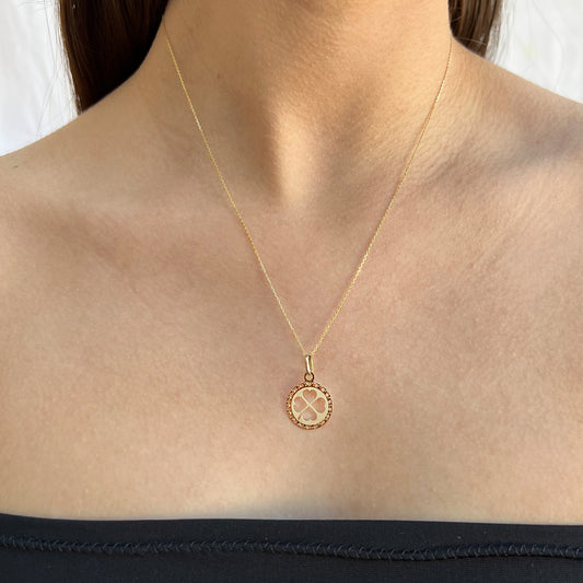 Gargantilla Trébol de Oro 14 Kilates