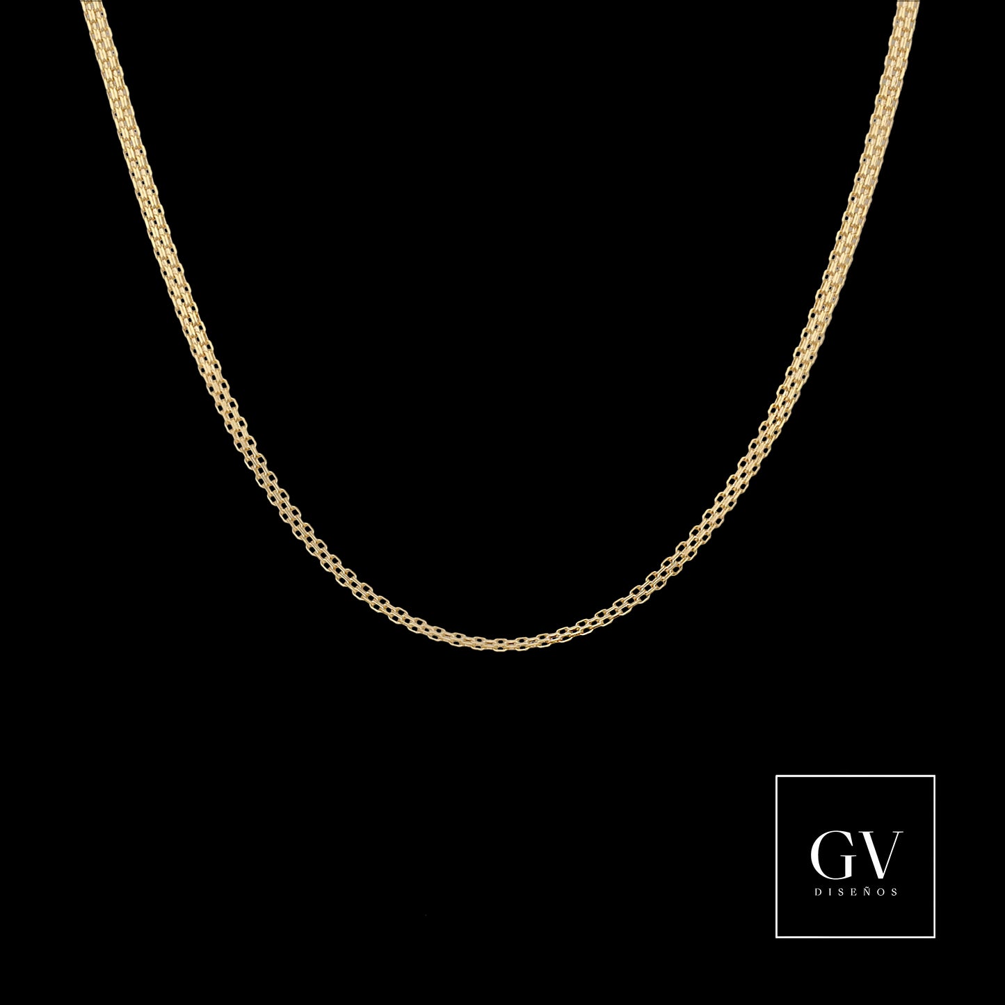 Cadena Brismarck en Oro de 14 Kilates UNISEX
