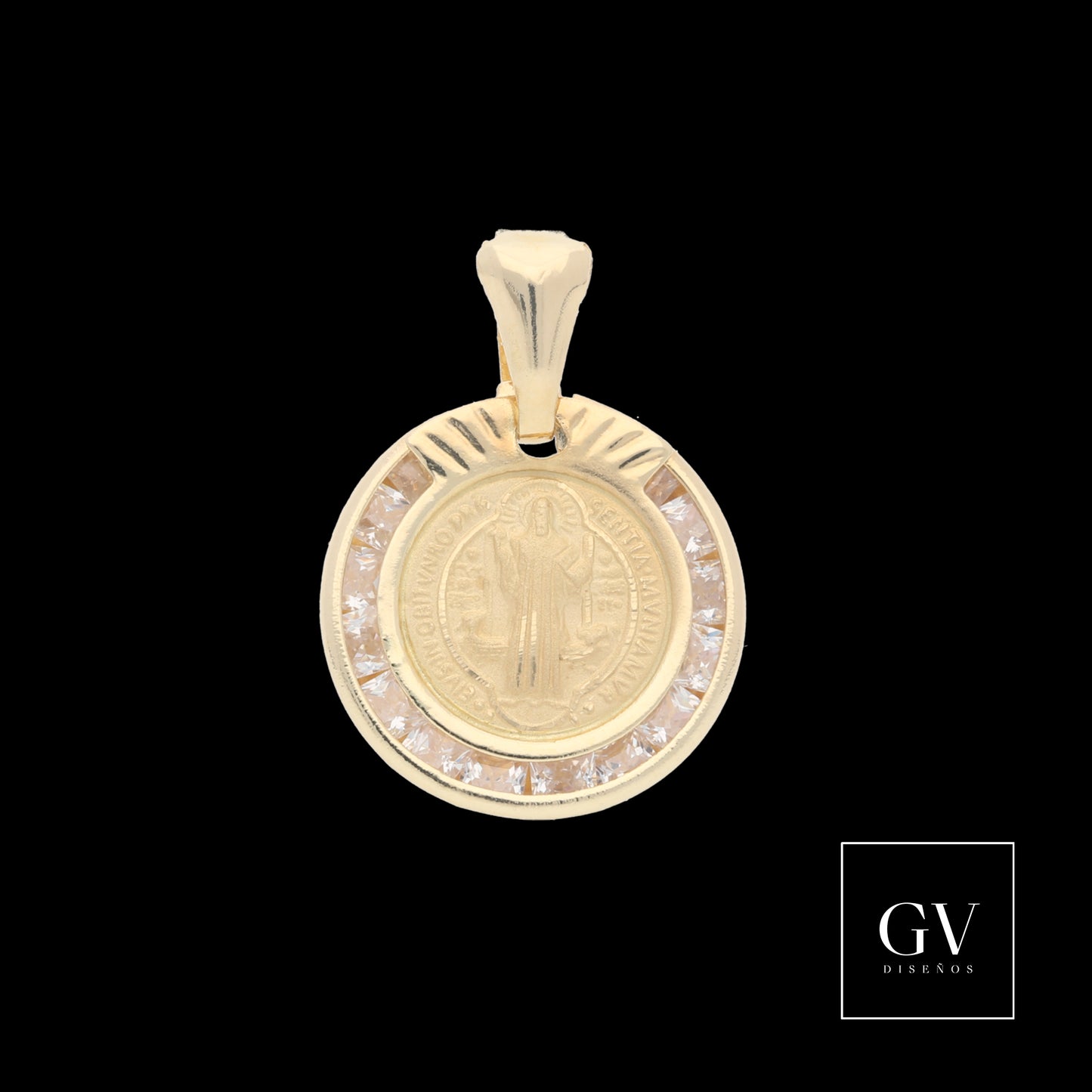 Medalla San Benito Oro 14 Kilates