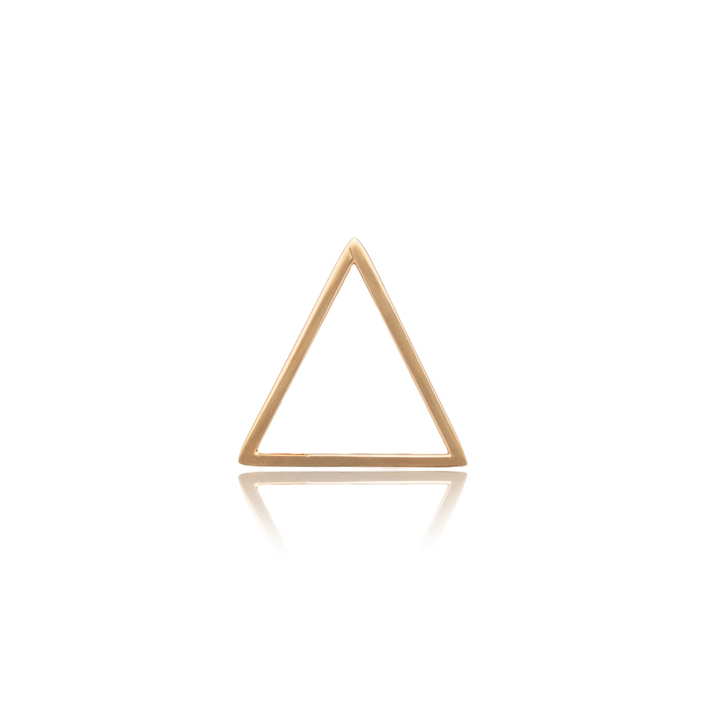 DIJE DE ORO SÓLIDO 10K Y 14K DISEÑO TRIANGULO SENCILLO