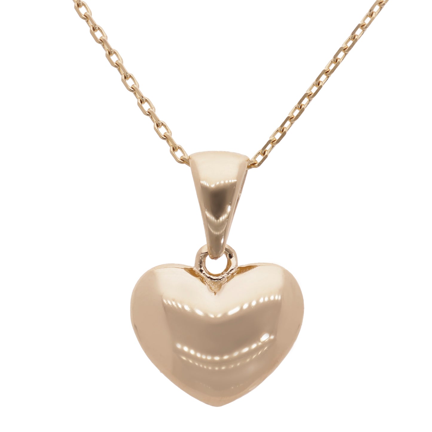 Collar Corazon Hermoso 14 Kilates