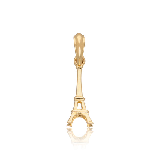 DIJE DE ORO SÓLIDO 10K Y 14K DISEÑO TORRE EIFFEL PARIS