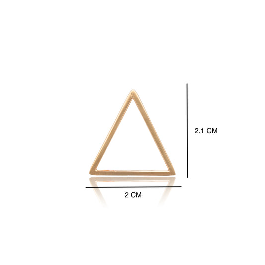 DIJE DE ORO SÓLIDO 10K Y 14K DISEÑO TRIANGULO SENCILLO