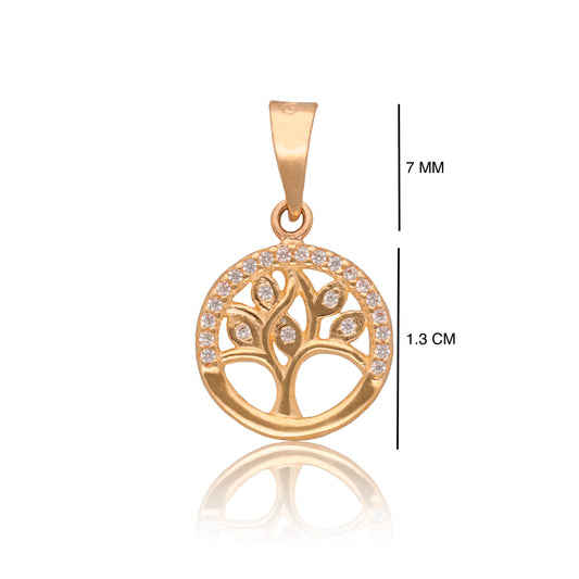 DIJE DE ORO SÓLIDO 10K Y 14K DISEÑO ARBOL DE LA VIDA