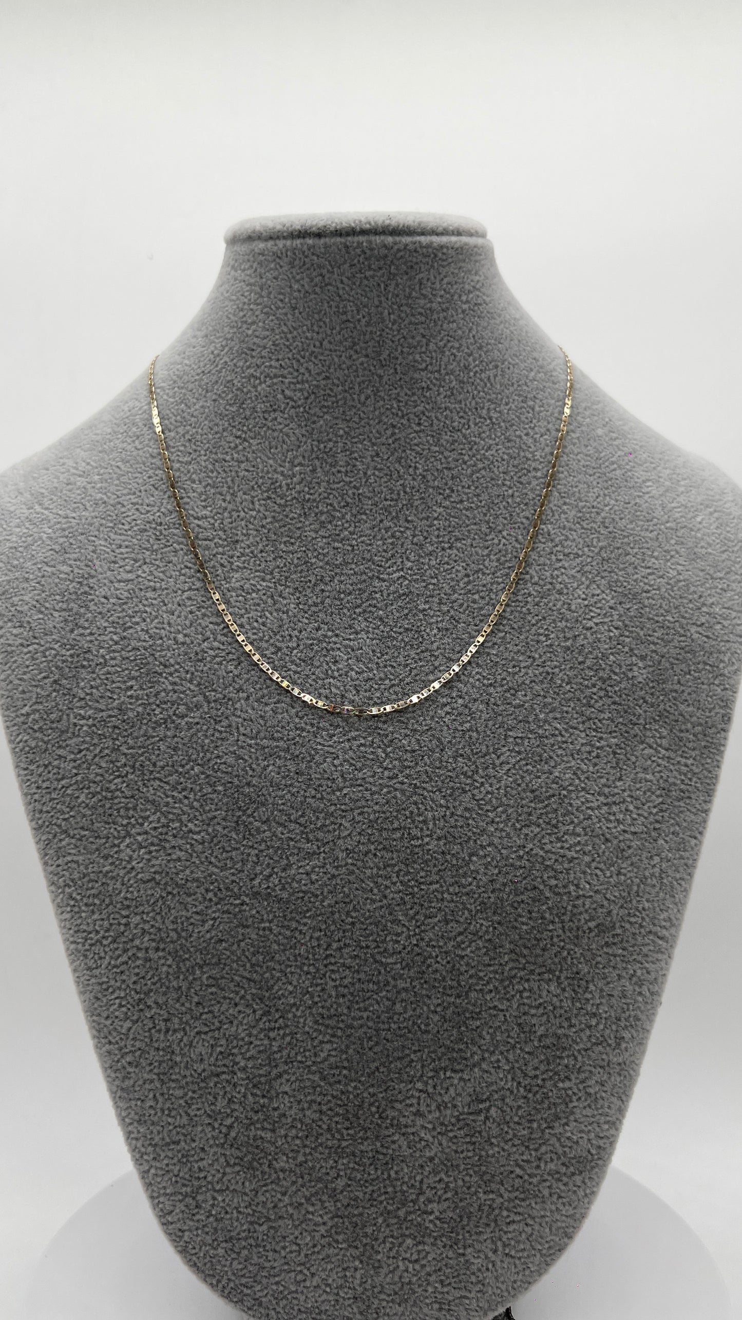 CADENA ORO SÓLIDO 10 KILATES MARINERO LISA 1.5 MM
