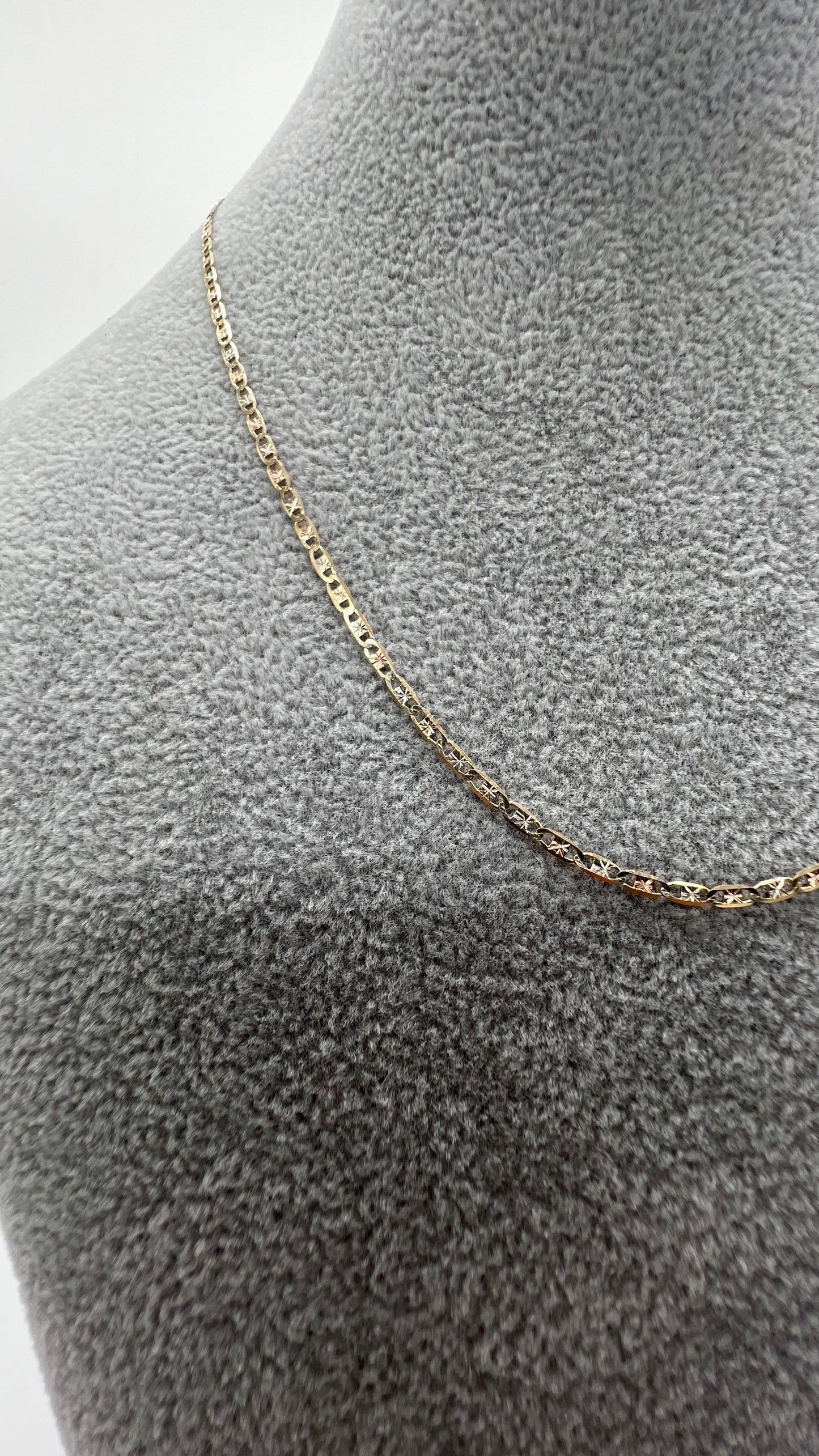 CADENA DE ORO SÓLIDO 10 KILATES TEJIDO MARINERO 2 MM