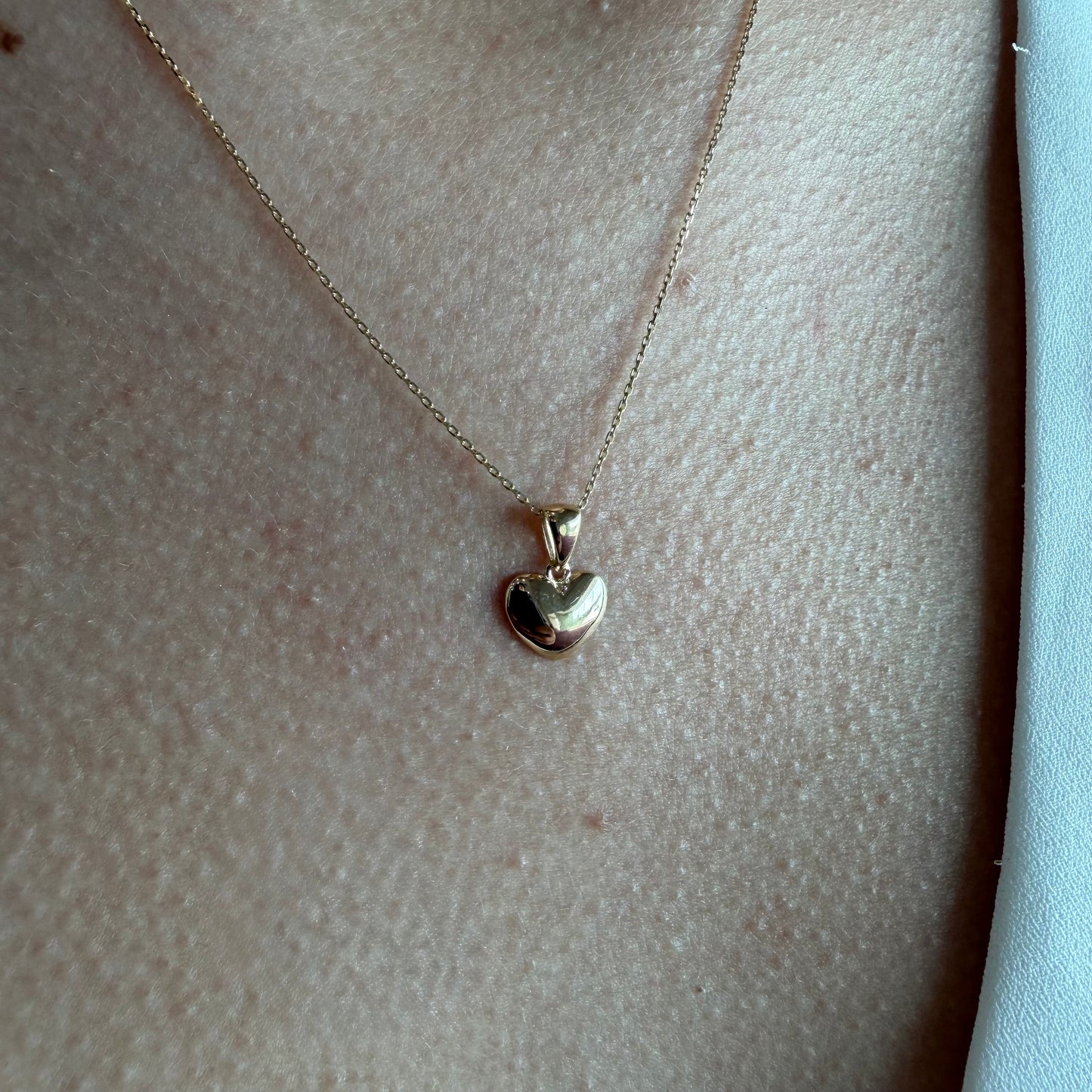 Collar Corazon Hermoso 14 Kilates